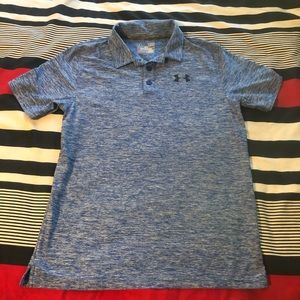 Blue Under Armour Polo Youth Large